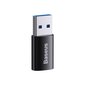 Baseus Ingenuity USB-A to USB-C adapter OTG (black) цена и информация | USB jagajad, adapterid | kaup24.ee