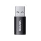 Baseus Ingenuity USB-A to USB-C adapter OTG (black) цена и информация | USB jagajad, adapterid | kaup24.ee