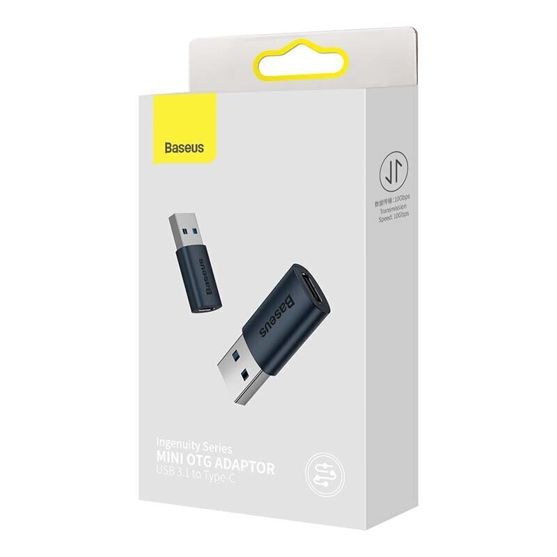 Baseus Ingenuity USB-A to USB-C adapter OTG (blue) hind ja info | USB jagajad, adapterid | kaup24.ee