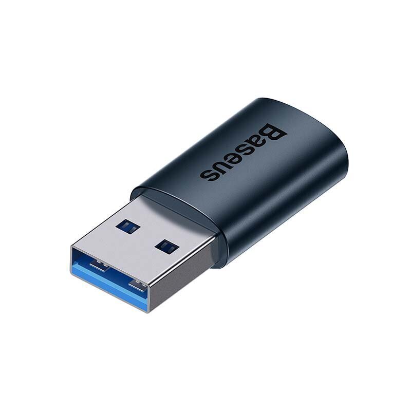 Baseus Ingenuity USB-A to USB-C adapter OTG (blue) цена и информация | USB jagajad, adapterid | kaup24.ee