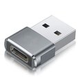 Переходник Fusion OTG USB 3.0 на USB-C 3.1, серебристого цвета
