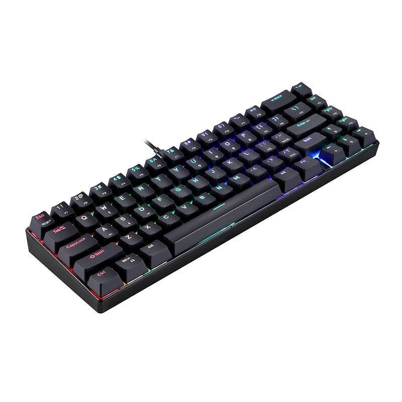 Mechanical gaming keyboard Motospeed CK67 RGB (black) цена и информация | Klaviatuurid | kaup24.ee