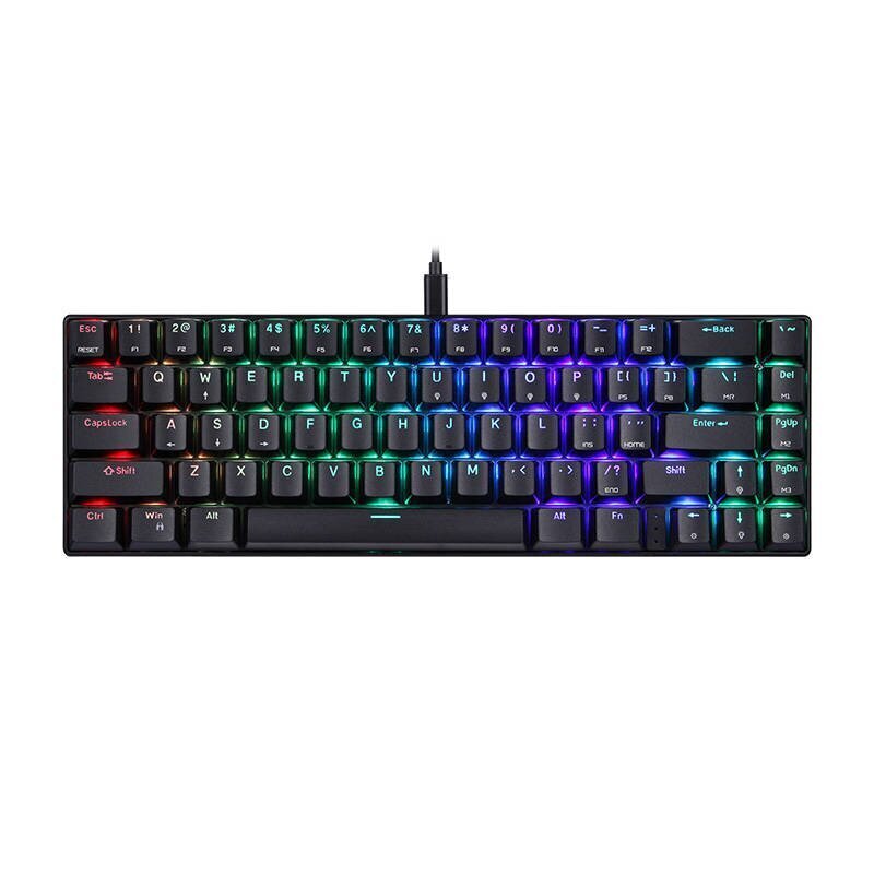 Mechanical gaming keyboard Motospeed CK67 RGB (black) hind ja info | Klaviatuurid | kaup24.ee