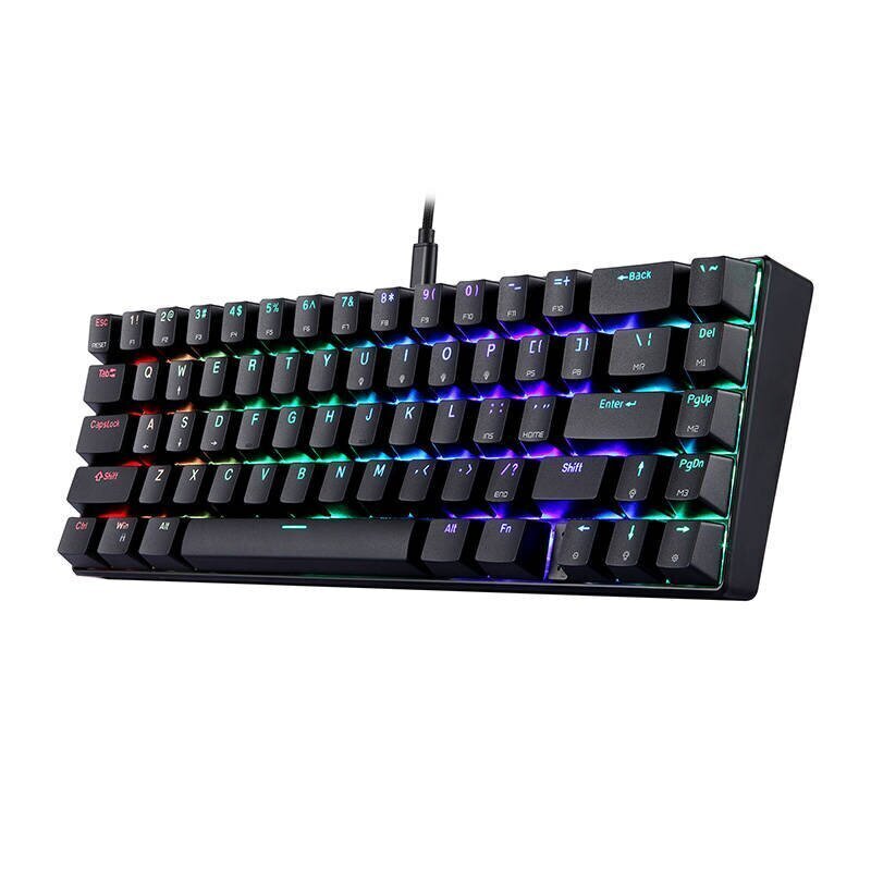 Mechanical gaming keyboard Motospeed CK67 RGB (black) цена и информация | Klaviatuurid | kaup24.ee