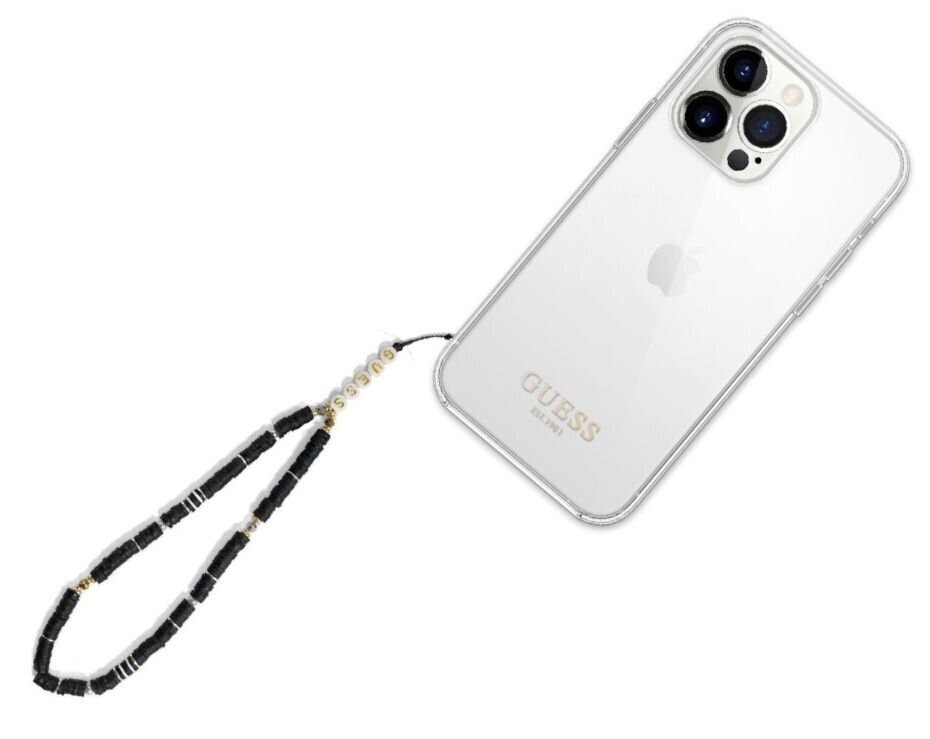 Guess Phone Strap Heishi Beads Black hind ja info | Mobiiltelefonide hoidjad | kaup24.ee