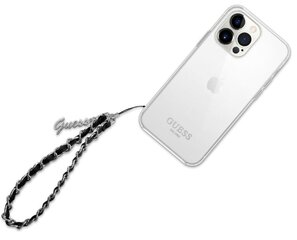 Guess Phone Strap Chain Charms Black kaina ir informacija | Mobiiltelefonide lisatarvikud | kaup24.ee