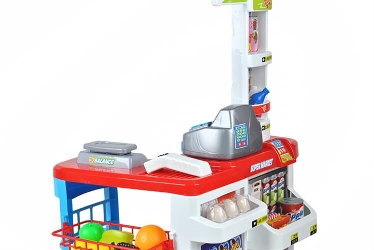 Mega supermarket kassaga, kaupade ja ostukäruga цена и информация | Tüdrukute mänguasjad | kaup24.ee