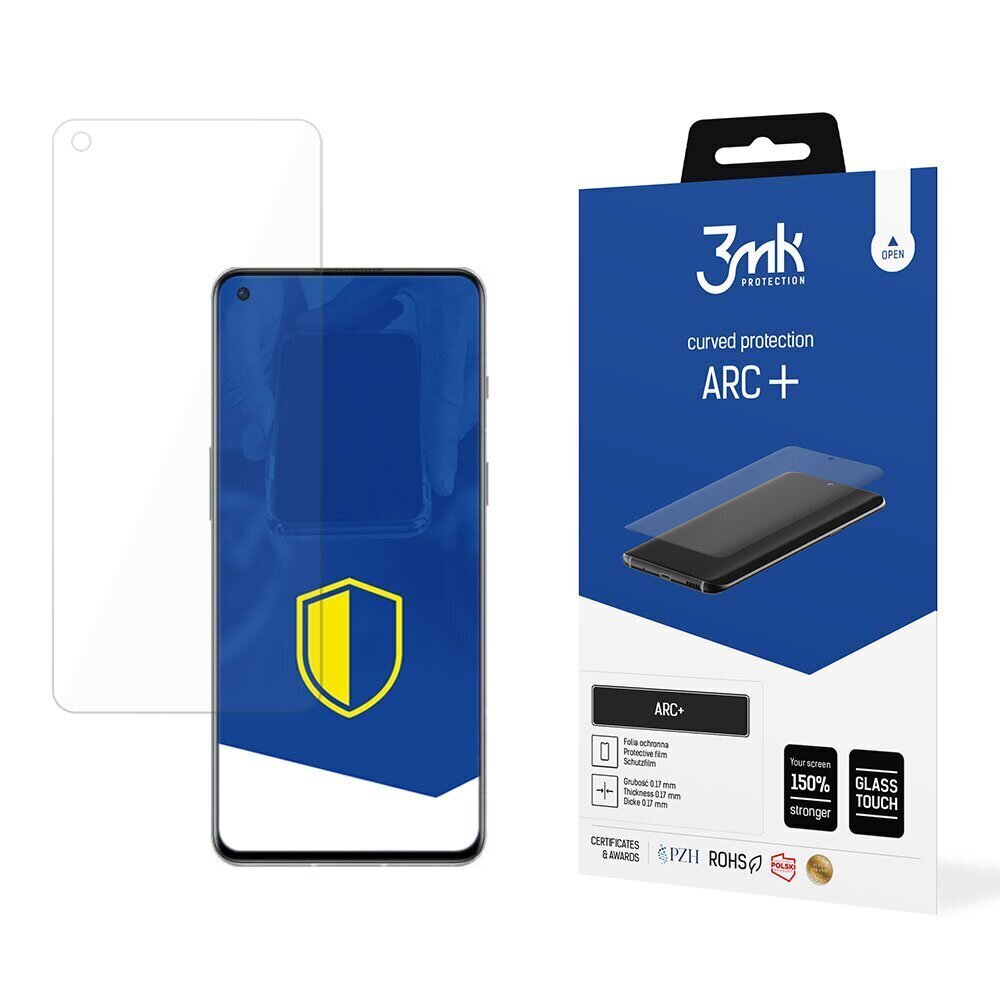 OnePlus 9RT 5G - 3mk ARC+ screen protector hind ja info | Ekraani kaitsekiled | kaup24.ee