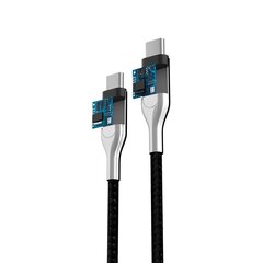 Forever Core Ultra Fast PD cable USB-C - USB-C 1,5 m black 60W hind ja info | Mobiiltelefonide kaablid | kaup24.ee