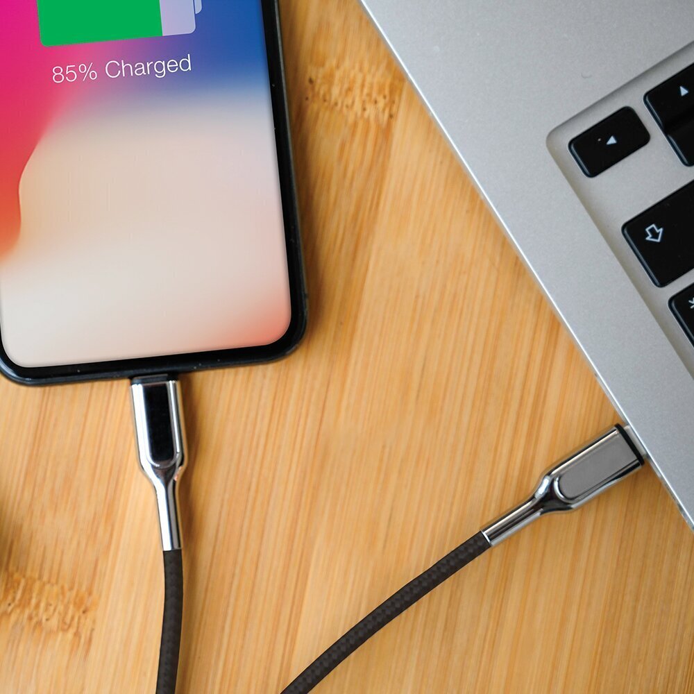 Forever Core Utra Fast MFI PD cable USB-C - Lightning 1,5 m 2,4A black цена и информация | Mobiiltelefonide kaablid | kaup24.ee