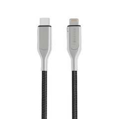 Forever Core Utra Fast MFI PD cable USB-C - Lightning 1,5 m 2,4A black цена и информация | Кабели для телефонов | kaup24.ee