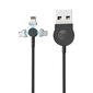 Forever Core 3in1 magnetic cable USB - Lightning + USB-C + microUSB 1,0 m 2,5A black цена и информация | Mobiiltelefonide kaablid | kaup24.ee