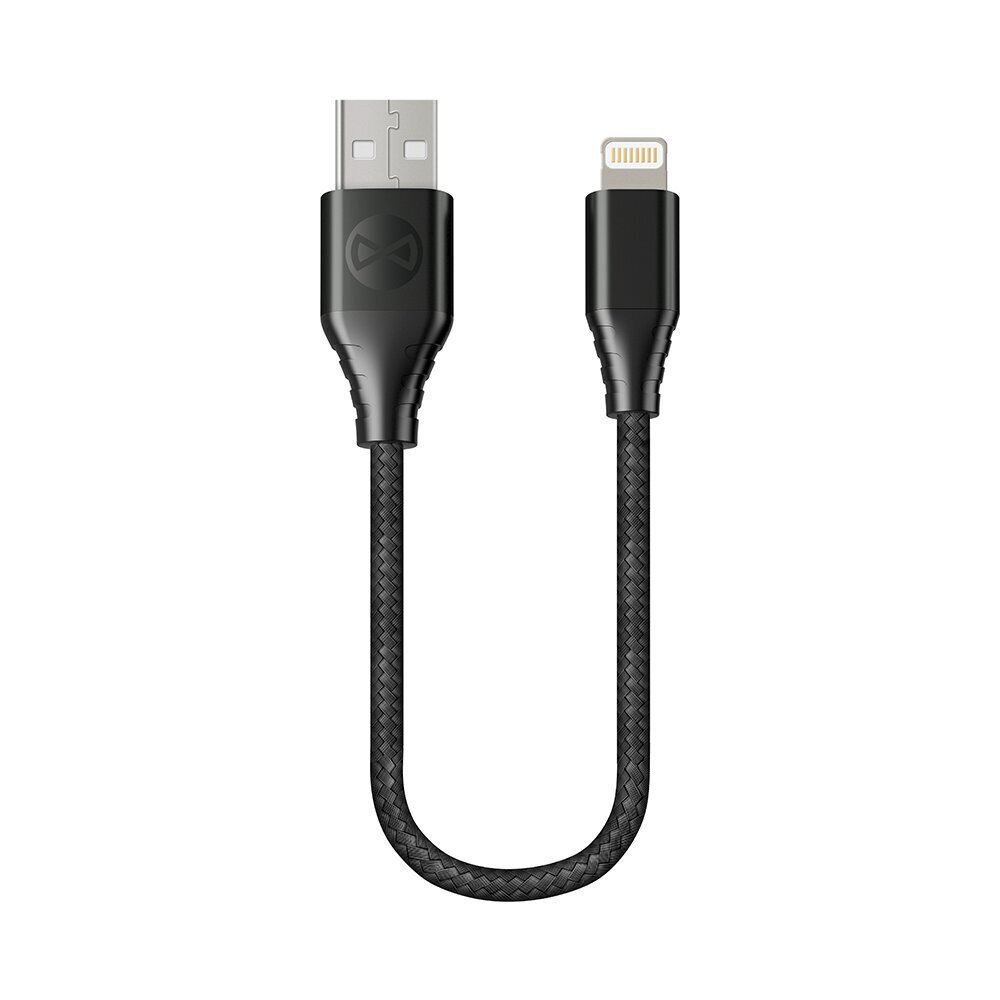 Forever Core MFI cable USB - Lightning 0,2 m 2,4A black цена и информация | Mobiiltelefonide kaablid | kaup24.ee