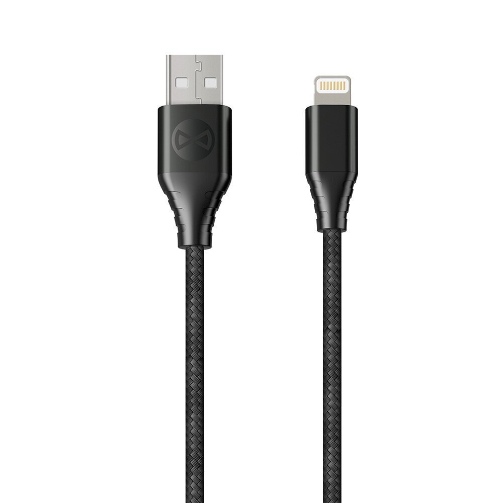 Forever Core Classic cable USB - Lightning 1,5 m 2,4A black hind ja info | Mobiiltelefonide kaablid | kaup24.ee