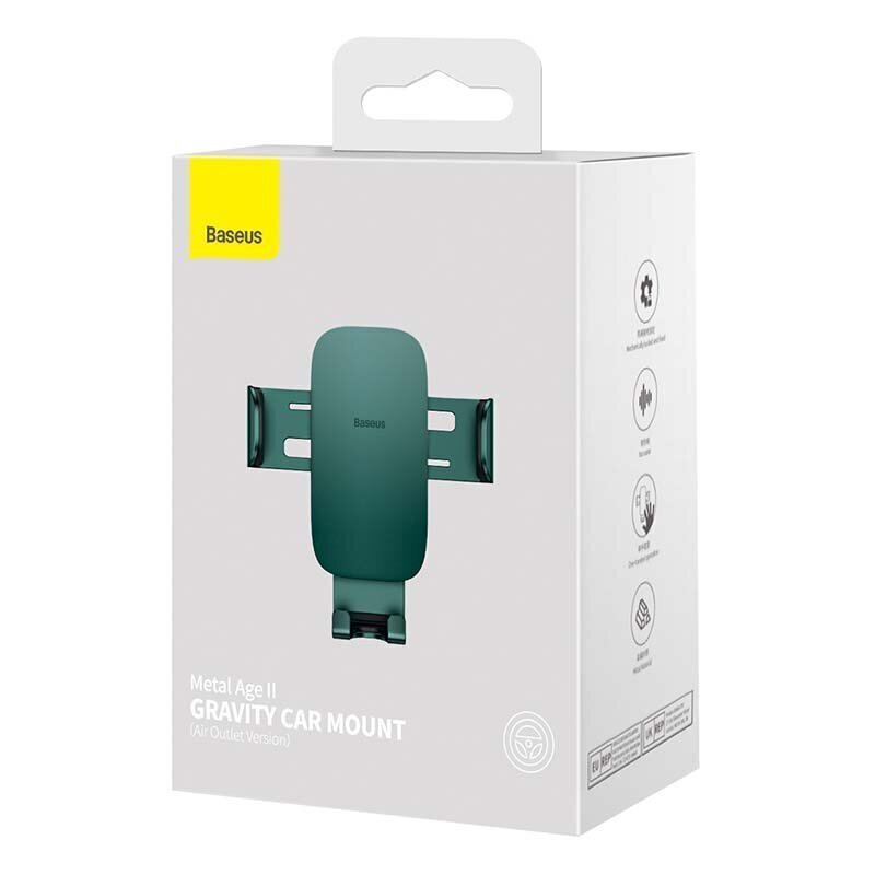 Baseus Metal Age II Vent Holder to ventilation grid (green) цена и информация | Mobiiltelefonide hoidjad | kaup24.ee