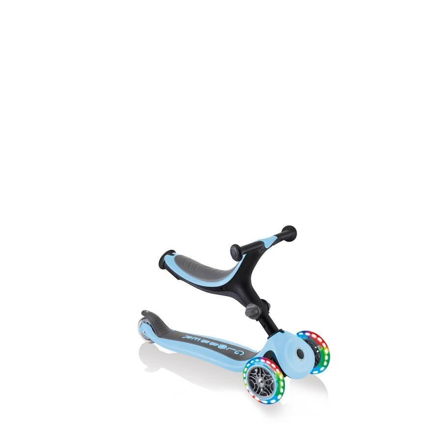 Tõukeratas Globber GO-UP Foldable Plus Lights / Pastel Blue hind ja info | Tõukerattad | kaup24.ee