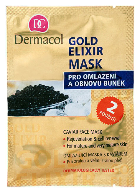 Dermacol Gold Elixir näomask 16 ml hind ja info | Näomaskid, silmamaskid | kaup24.ee