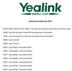 YEALINK W70B - база DECT цена и информация | Стационарные телефоны | kaup24.ee