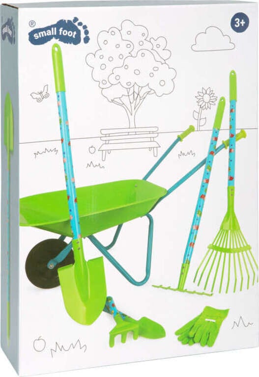 Laste tööriistad Large Garden Set with Wheelbarrow - SF цена и информация | Poiste mänguasjad | kaup24.ee