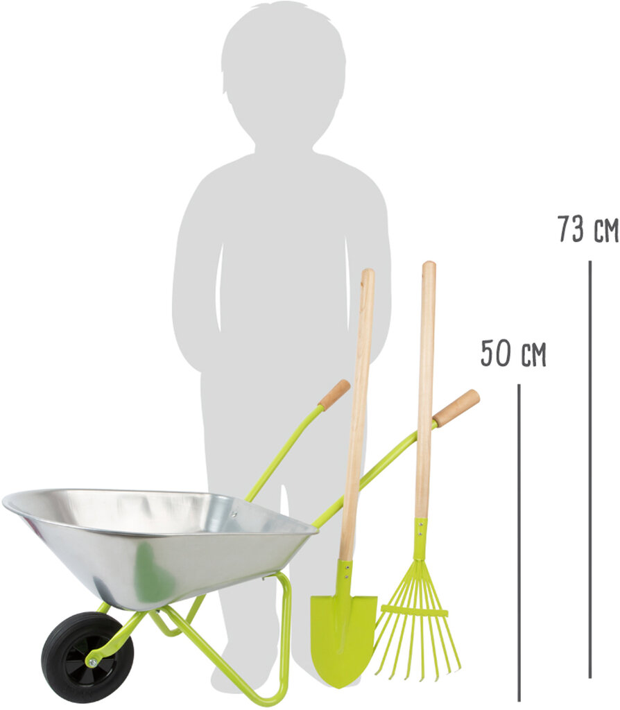 Laste käru ja tööriistad Wheelbarrow with Gardening Tools - SF цена и информация | Poiste mänguasjad | kaup24.ee