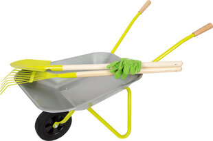 Laste käru ja tööriistad Wheelbarrow with Gardening Tools - SF цена и информация | Развивающий мелкую моторику - кинетический песок KeyCraft NV215 (80 г) детям от 3+ лет, бежевый | kaup24.ee