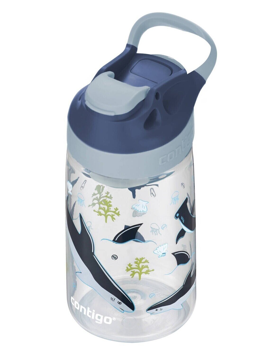 Contigo Easy Clean AUTOSPOUT™ Kids Water Bottle, 420 ml (Blueberry Cosmos)