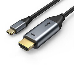 Kабель USB-C - HDMI, 4K, Ultra HD, 1.8 м, 2.0 верс. цена и информация | Кабели и провода | kaup24.ee