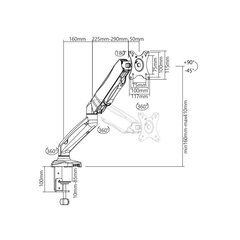 Techly LED/LCD 13-27" цена и информация | Кронштейны для монитора | kaup24.ee