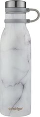 Бутылка для воды Contigo Matterhorn Couture Thermal Bottle - White Marble 2104548, 590 мл цена и информация | Фляги для воды | kaup24.ee