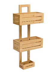 MANILA 3-уровневая бамбуковая полка для кухни и ванной комнаты цена и информация | Аксессуары для ванной комнаты | kaup24.ee