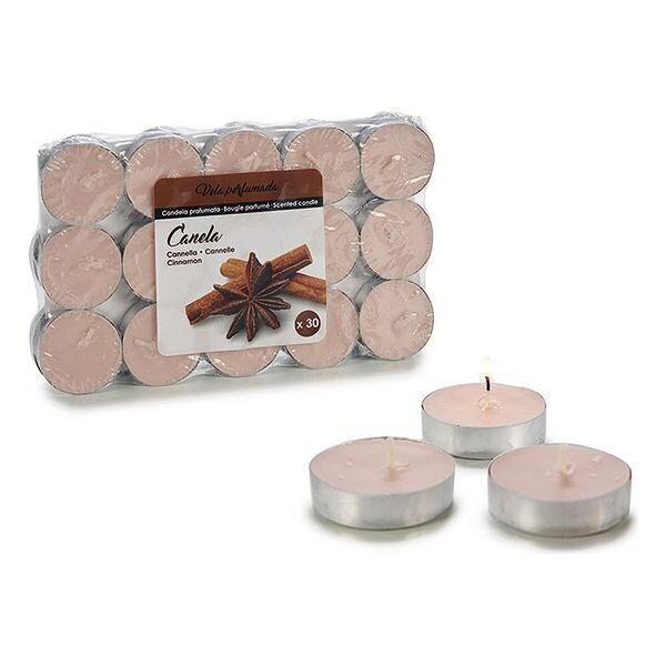 tea lights cinnamon 2 cm wax light pink 30 pieces - hind ja info | Küünlad, küünlajalad | kaup24.ee