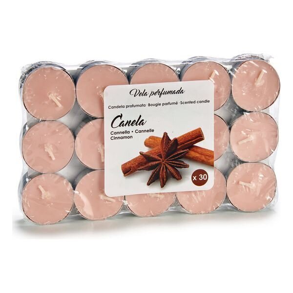 tea lights cinnamon 2 cm wax light pink 30 pieces - hind ja info | Küünlad, küünlajalad | kaup24.ee