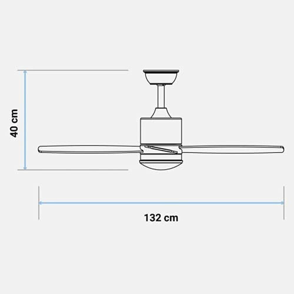 Laeventilaator Universal Blue MIDI 4052W 55W (132 cm) цена и информация | Ventilaatorid | kaup24.ee