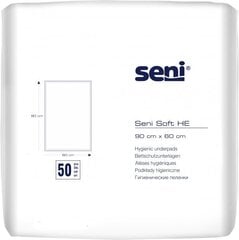 Впитывающие пеленки Seni Soft HE, 90x60 см, 50 шт. цена и информация | Подгузники, прокладки, одноразовые пеленки для взрослых | kaup24.ee