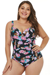 Naiste ujumistrikoo Black Tiger Floral Push-Up hind ja info | Naiste ujumisriided | kaup24.ee