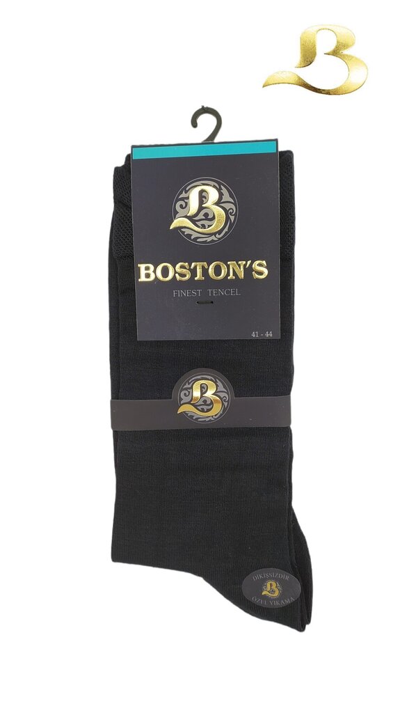 Meeste klassikalised sokid Boston's, must hind ja info | Meeste sokid | kaup24.ee