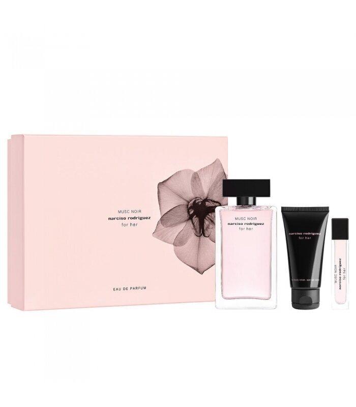 Komplekt Narciso Rodriguez Musc Noir naistele: EDP 100 ml + ihupiim 50 ml + EDP 10 ml hind ja info | Naiste parfüümid | kaup24.ee