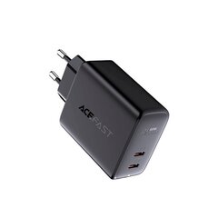 Зарядное устройство Acefast 2x USB Type C 40W, PPS, PD, QC 3.0, AFC, FCP (A9 белый) цена и информация | Зарядные устройства для телефонов | kaup24.ee