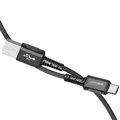 USB-кабель Acefast — USB Type C 1,2 м, 3 А, (C1-04, черный) цена и информация | Кабели для телефонов | kaup24.ee