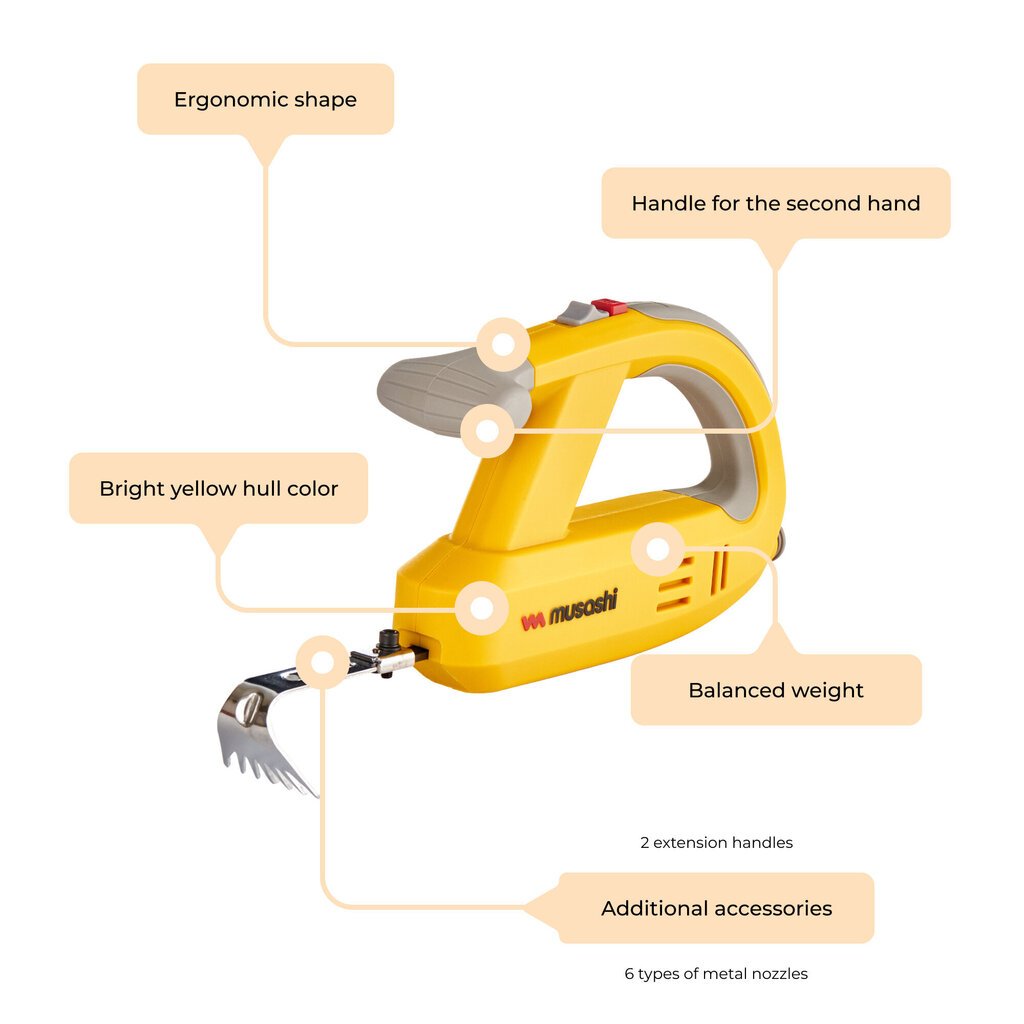Juhtmeta umbrohutõrje masin Musashi "Easy Weeder" mudel WE-750, Umbrohu eemaldaja цена и информация | Aiatööriistad | kaup24.ee