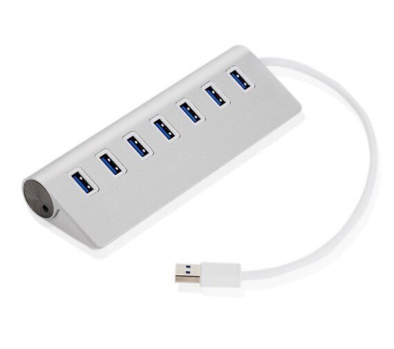 Hub 7 in 1 Splitter Port 7 x Usb 3.0 Zenwire hind ja info | USB jagajad, adapterid | kaup24.ee