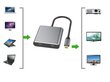 Adapter Hub Usb-C 4 in 1 2 x HDMI 4K Usb-adapter Zenwire hind ja info | USB jagajad, adapterid | kaup24.ee