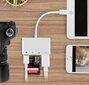 Adapter kaardilugeja Lightning micro SD USB iPhone hind ja info | USB jagajad, adapterid | kaup24.ee