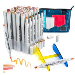 Kahepoolsed markerid-viltpliiatsid ARRTX Oros, 36 värvi, naha toonid hind ja info | Kunstitarbed, voolimise tarvikud | kaup24.ee