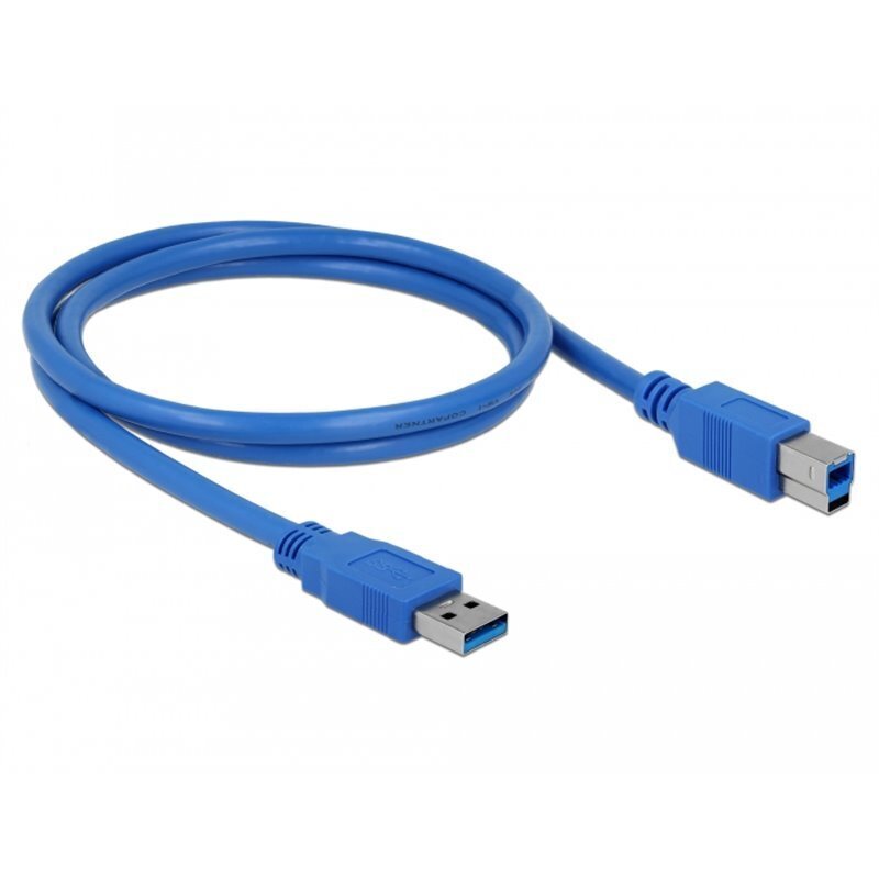 Delock USB 3.0 type-A male - USB 3.0 type-B male, 1 m hind ja info | Kaablid ja juhtmed | kaup24.ee