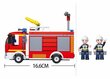 Tuletõrjeauto-konstruktor Sluban, 343-osaline hind ja info | Klotsid ja konstruktorid | kaup24.ee