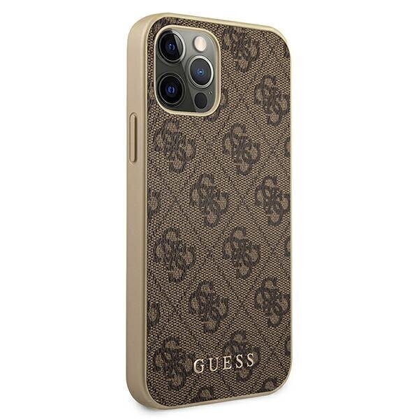 Guess GUHCP12MG4GB, telefonile iPhone 12/12 Pro, pruun hind ja info | Telefoni kaaned, ümbrised | kaup24.ee