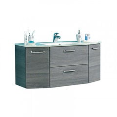 Шкаф под раковину 328 и стеклянная раковина, серый цена и информация | Шкафчики для ванной | kaup24.ee