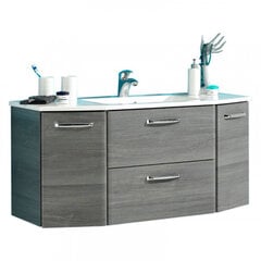 Шкаф под раковину 328 и керамическая раковина, серый цена и информация | Шкафчики для ванной | kaup24.ee