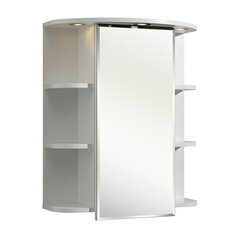Зеркальный шкаф с LED-светильником 33-II белый цена и информация | Шкафчики для ванной | kaup24.ee